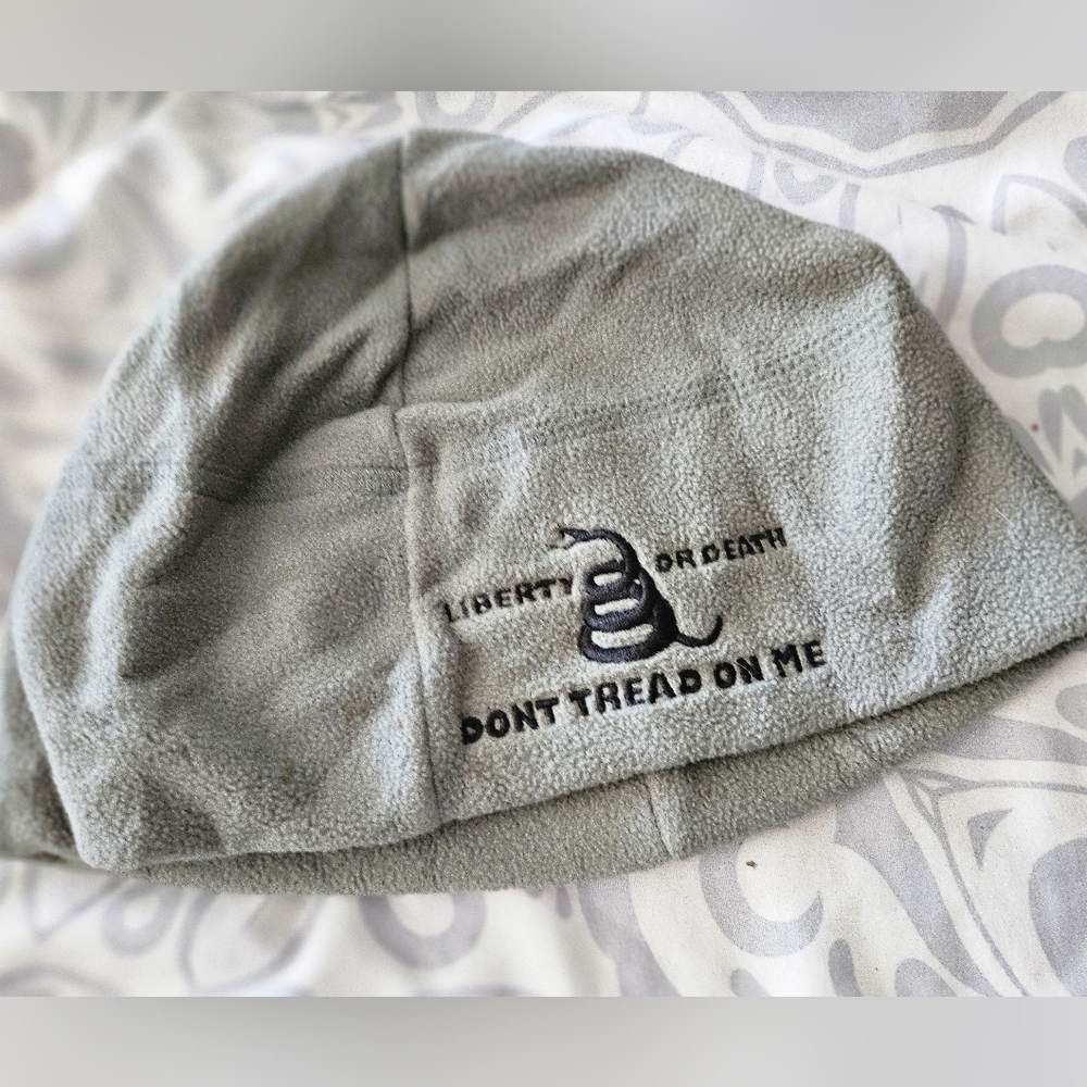 Vintage Military Green Liberty or Death Don't Tread On Me Vinny Hat. - Picture 3 of 9